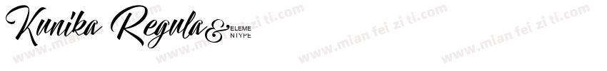 Kunika Regula字体转换
